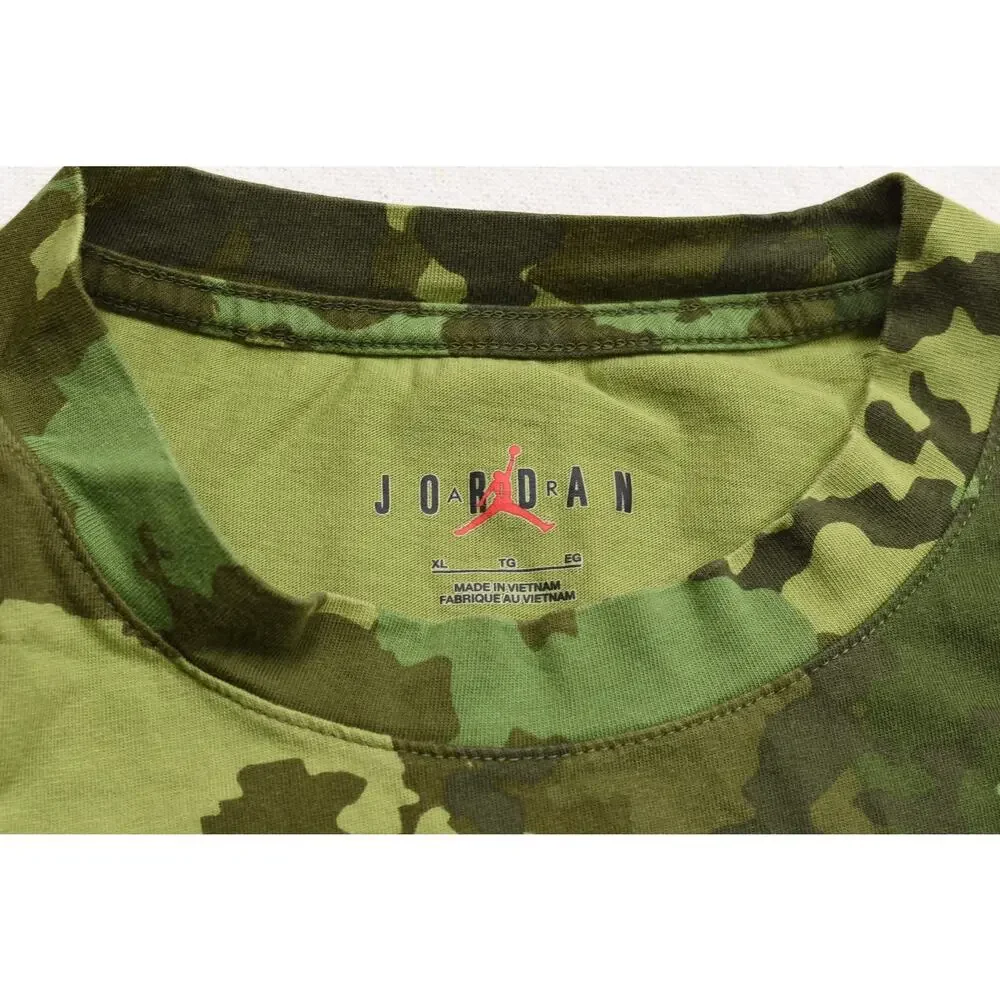 Jordan Zion Williamson Bayou Boys Camo T-Shirt Green Mens Size XL Extra Large